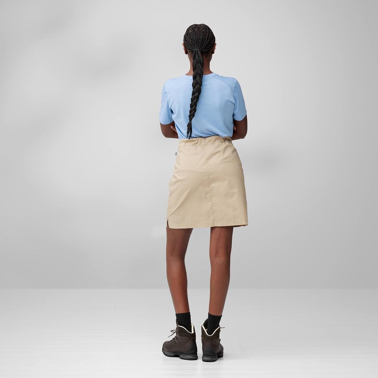 Fjallraven Womens Abisko Hike Skort Hvid Fossil 118