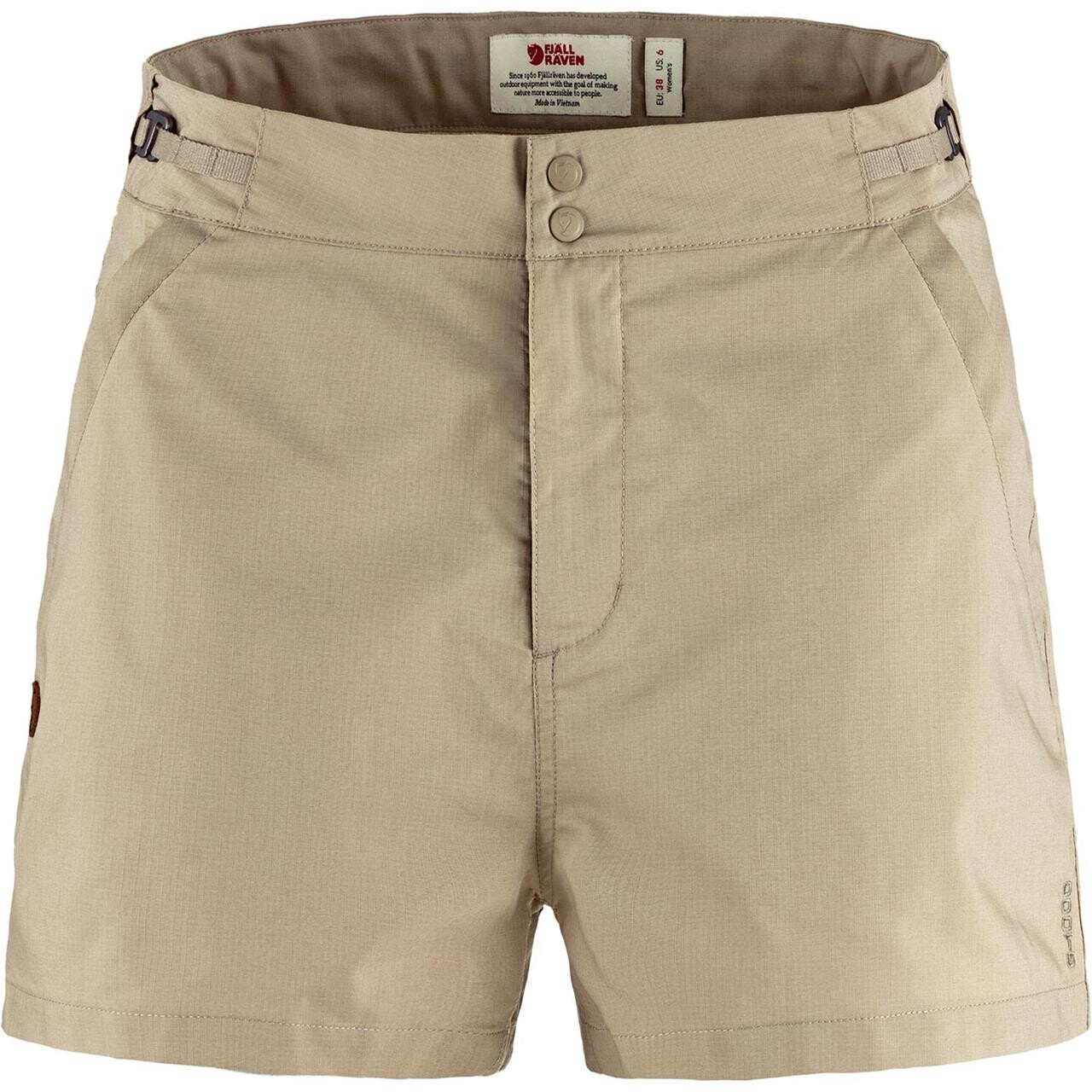 Womens Abisko Hike Shorts Hvid Fossil 118 36 Fra Fjällräven