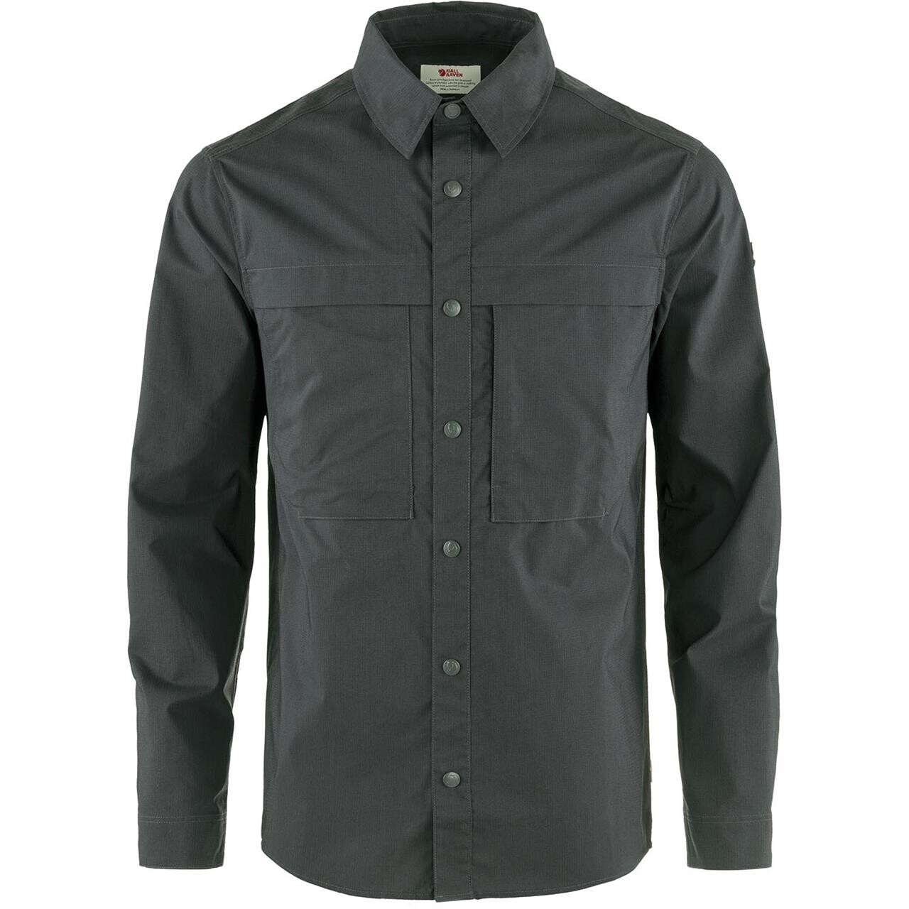 Fjällräven Mens Abisko Trail Shirt L/S (Grå (DARK GREY/030) Medium)