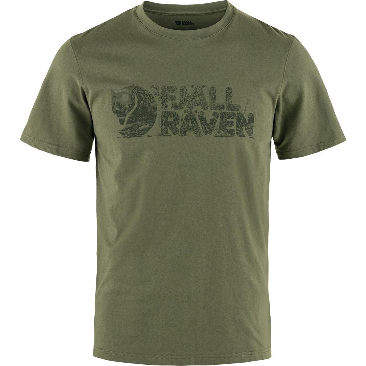 Fjällräven Mens Lush Logo T-shirt (Grøn (LAUREL GREEN/625) Large)