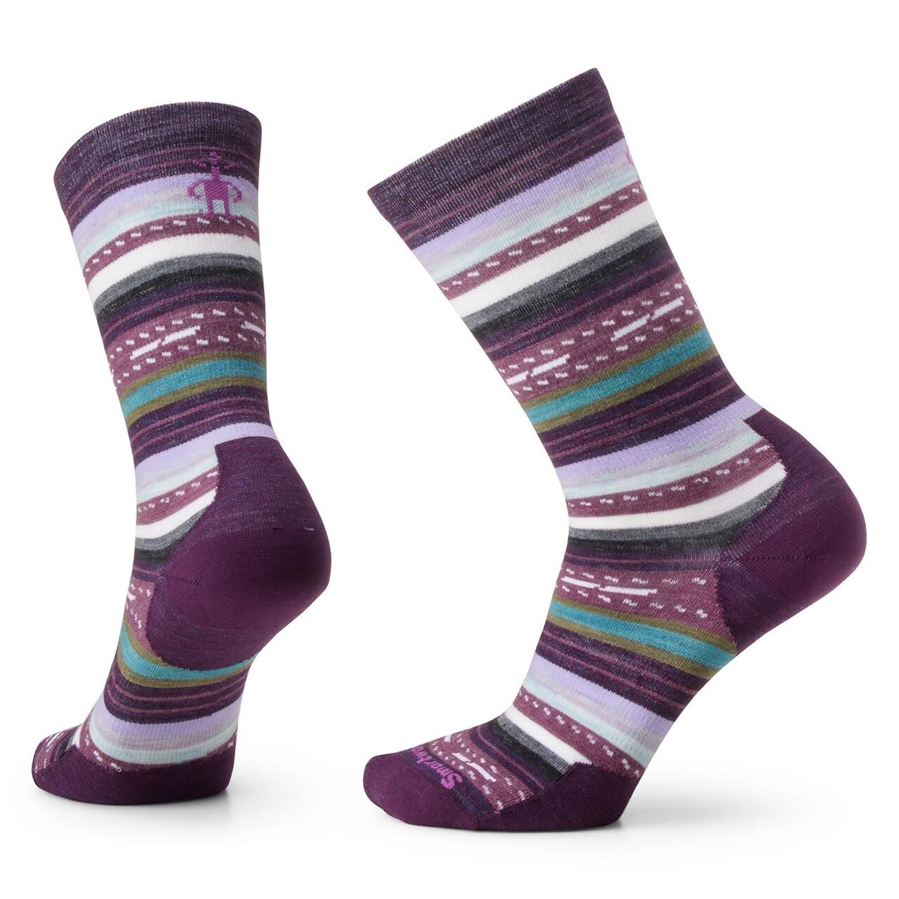 Se Smartwool Everyday Margarita Crew (Lilla (PURPLE IRIS) 34-37) hos Friluftsland.dk