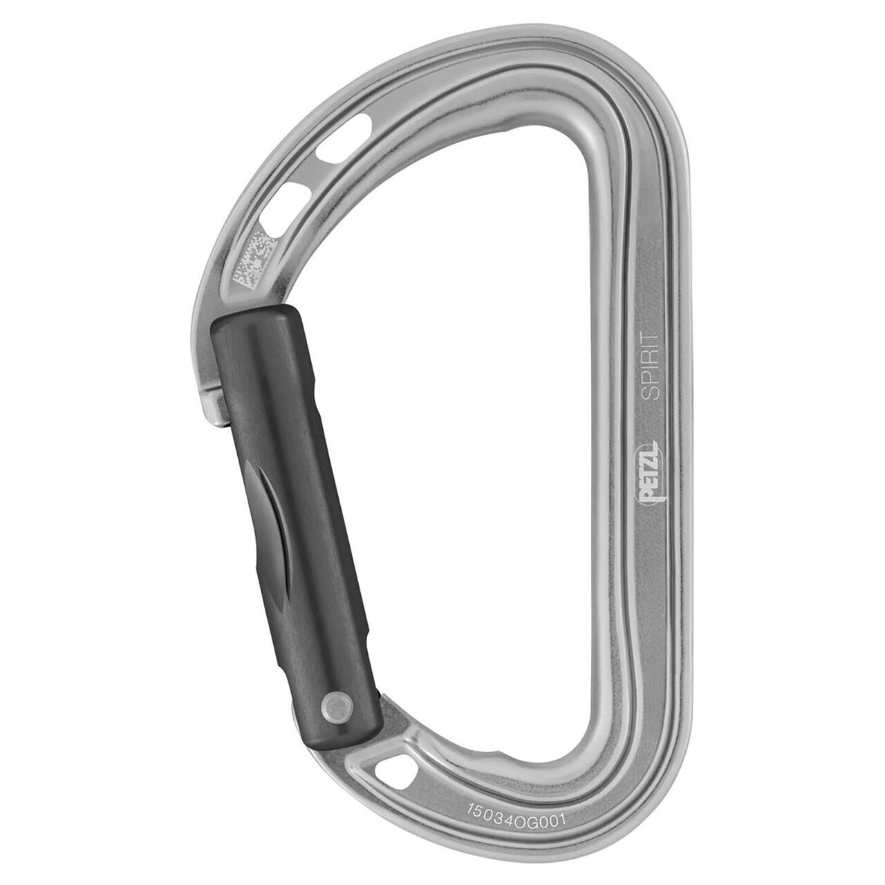 Petzl Spirit Carabiner Straight Gate F23 (Grå (GREY))