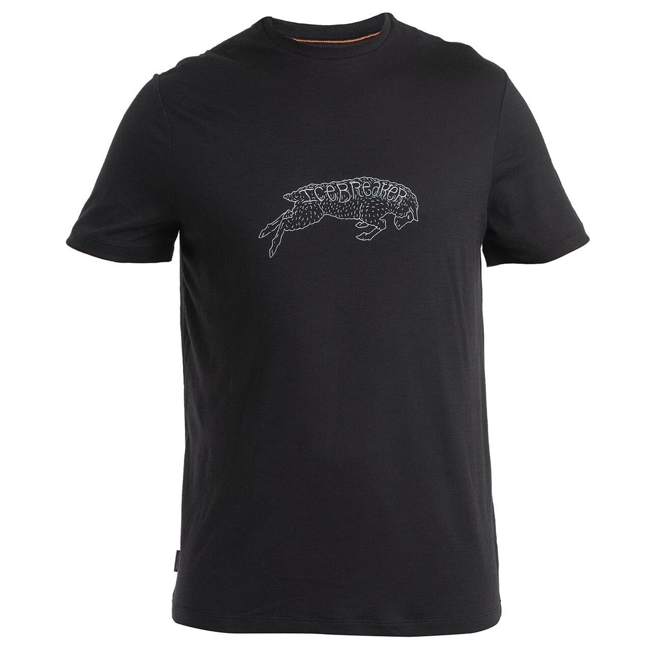 Icebreaker Mens 150 Tech Lite Iii S/s Tee Ewe Bound Svart Black