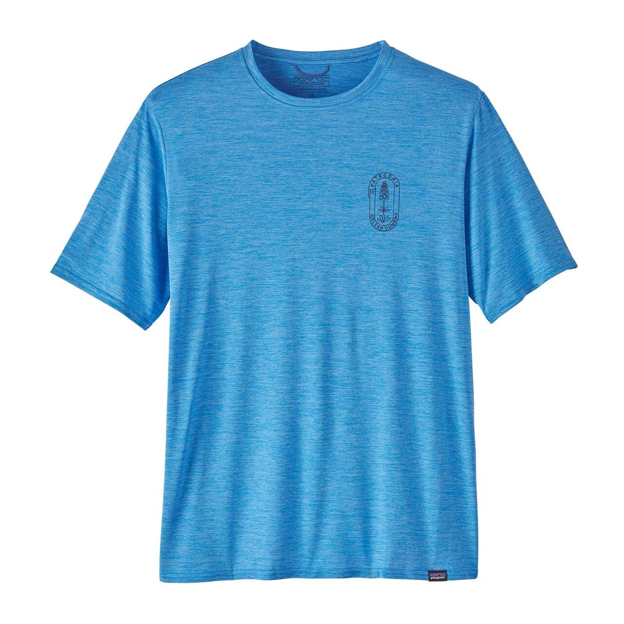 Patagonia Mens Cap Cool Daily Graphic Shirt Lands Blå Cln Clmb Bloom:vesselblue Xdye Medium