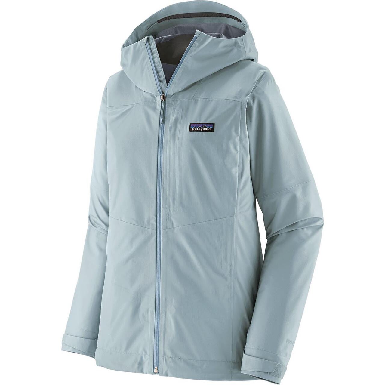 Patagonia Womens Boulder Fork Rain Jacket (Blå (FLECK BLUE) Medium) billede