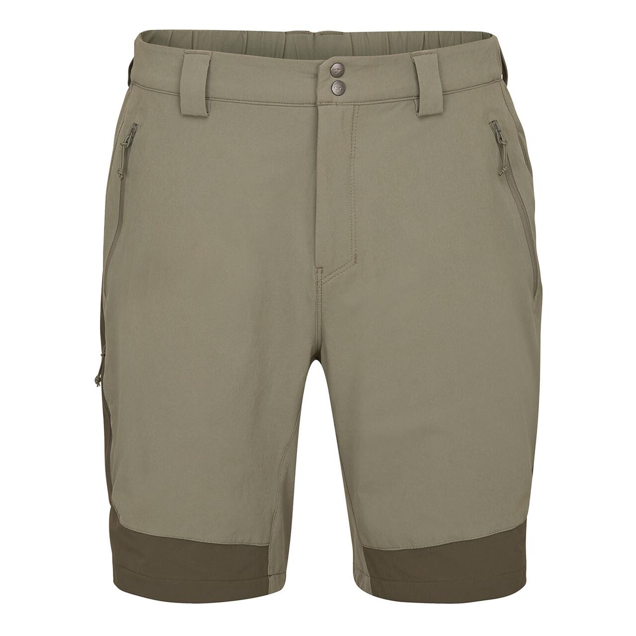 Se RAB Mens Torque Mountain Shorts 10" (Beige (LIGHT KHAKI/ARMY) W30 tommer) hos Friluftsland.dk