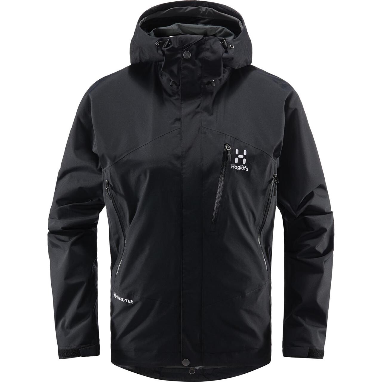 Se Haglöfs Womens Astral GTX Jacket (Sort (TRUE BLACK) Medium) hos Friluftsland.dk