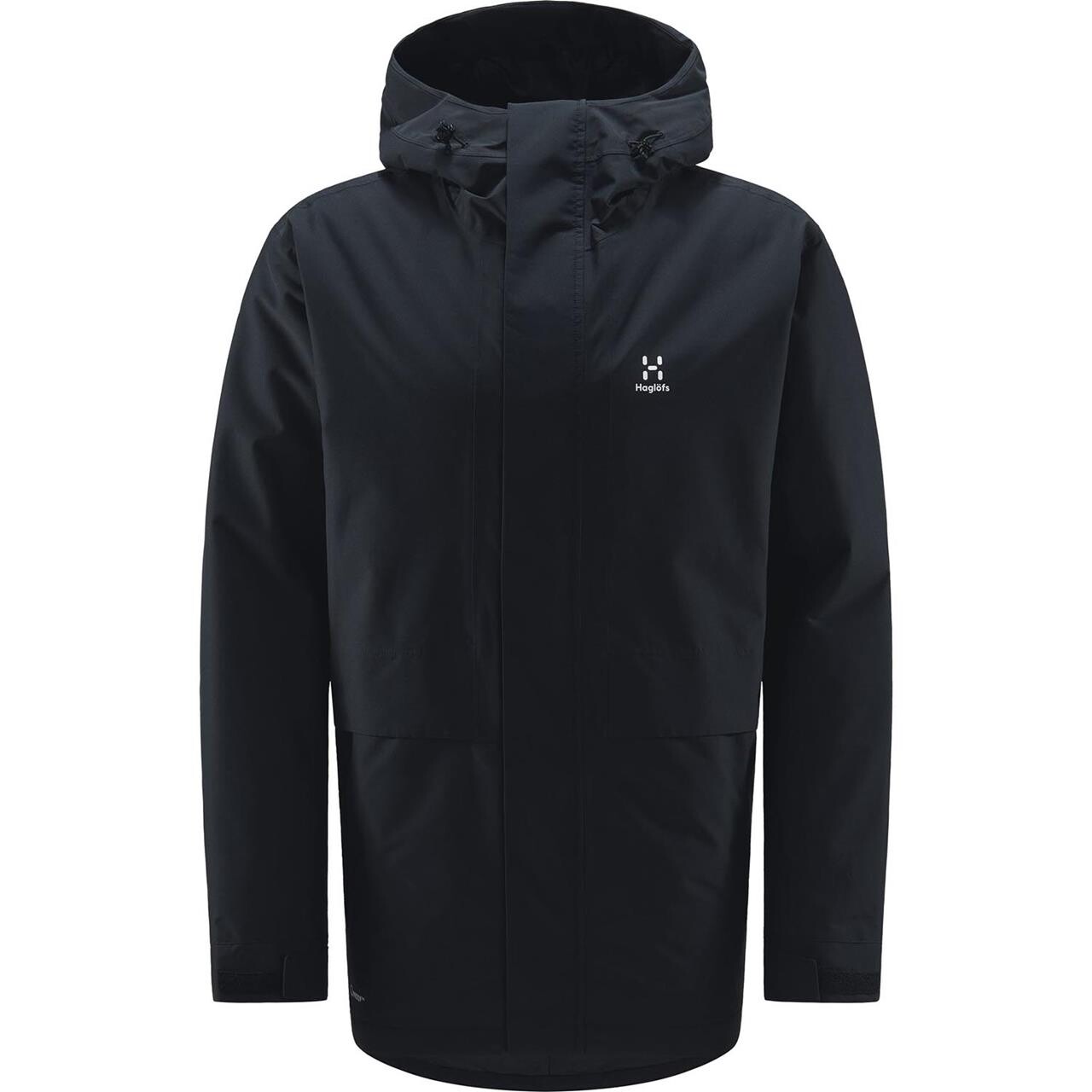 Se Haglöfs Mens Salix Proof Mimic Parka (Sort (TRUE BLACK) Medium) hos Friluftsland.dk