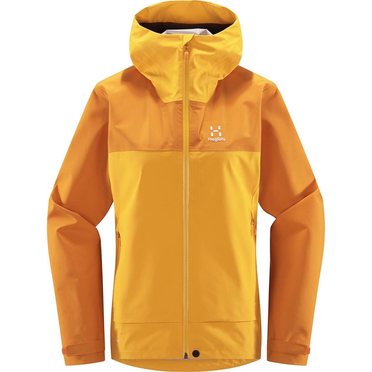 Se Haglöfs Womens Front Proof Jacket (Gul (SUNNY YELLOW/DESERT YELLOW) Small) hos Friluftsland.dk