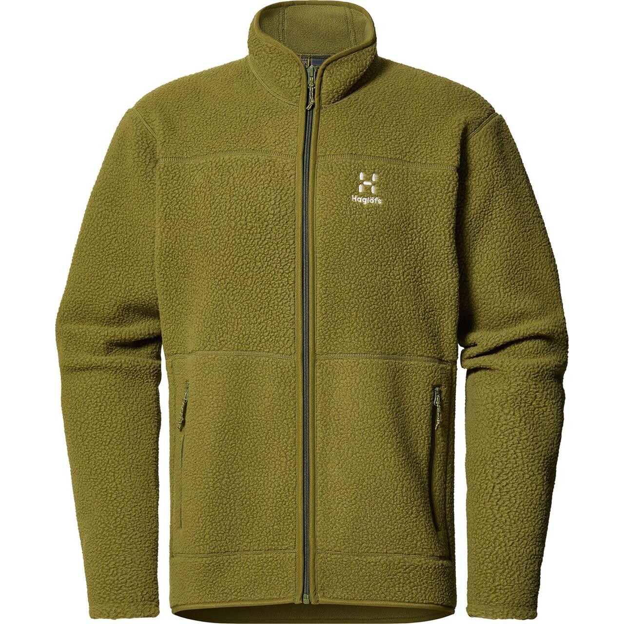 Se Haglöfs Mens Mossa Pile Jacket (Grøn (OLIVE GREEN) X-large) hos Friluftsland.dk