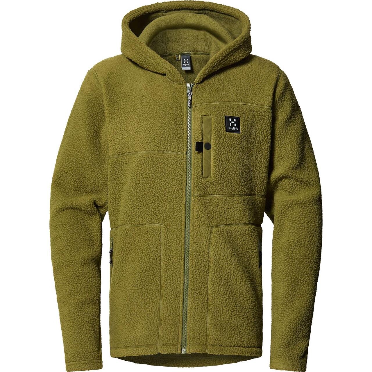 Se Haglöfs Mens Malung Pile Hood (Grøn (OLIVE GREEN) Small) hos Friluftsland.dk