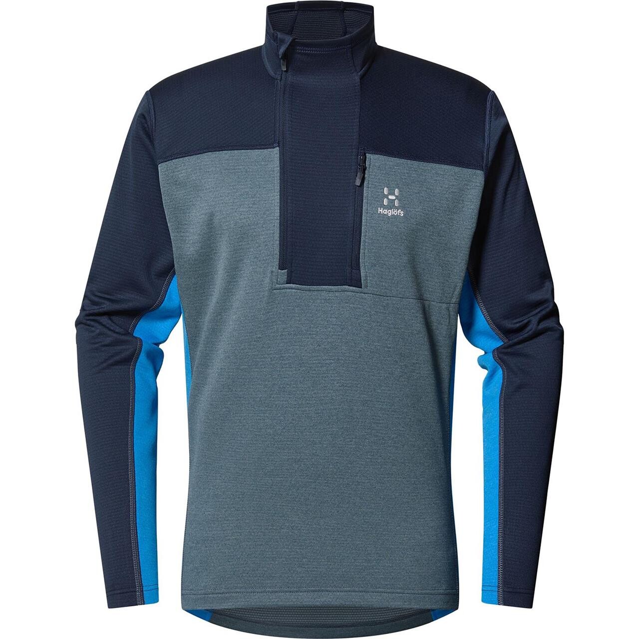 Se Haglöfs Mens Roc Flash Mid Halfzip (Blå (TARN BLUE/STEEL BLUE) X-large) hos Friluftsland.dk