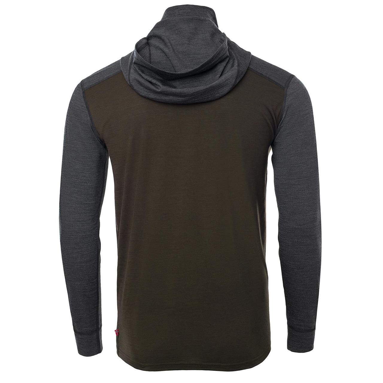 Aclima Mens Lightwool 180 Hoodie Grå Tarmac/marengo X Small