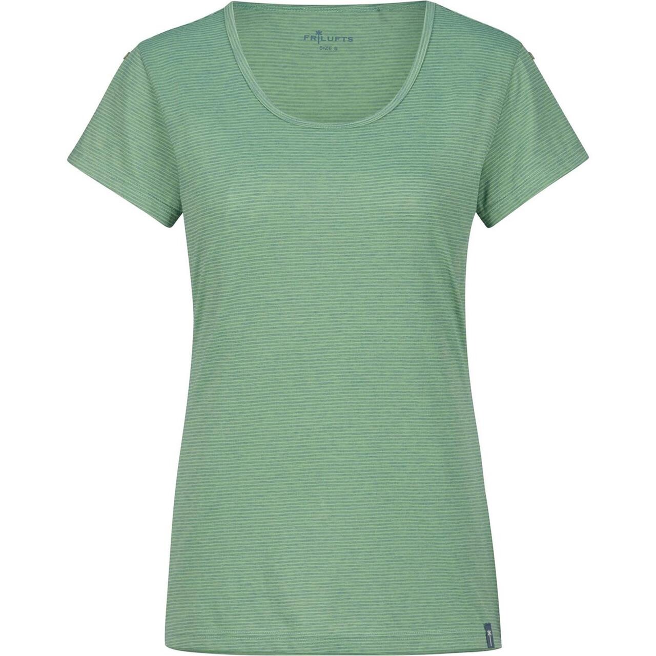 Frilufts Womens Moholt T-shirt (Blå (BLUE SHADOW/FAIR GREEN STRIPED) Small)