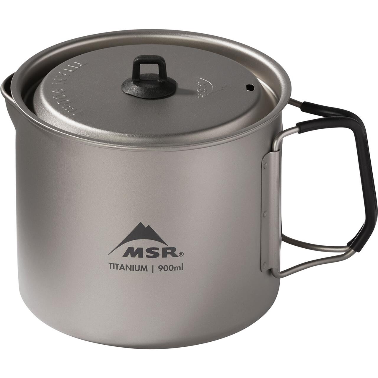 Se MSR Titan Kettle 900 Ml (Grå (TITANIUM)) hos Friluftsland.dk