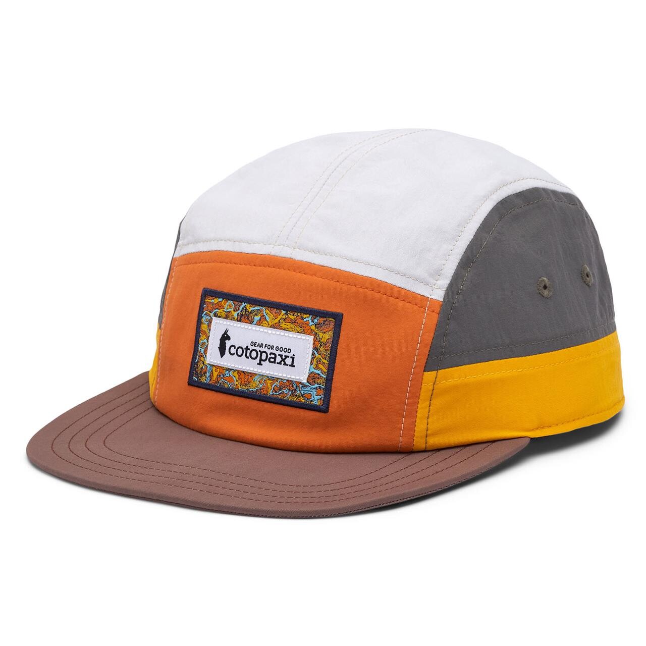 Se Cotopaxi Altitude Tech 5-panel Hat (Orange (TAMARINDO/ACORN) One size) hos Friluftsland.dk