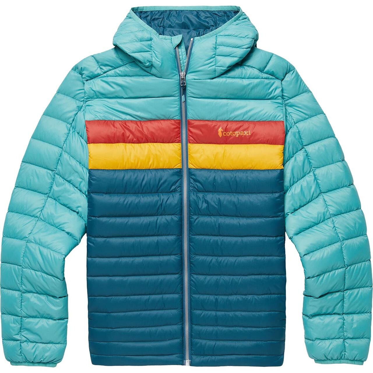 Se Cotopaxi Mens Fuego Down Hooded Jacket (Blå (COASTAL/ABYSS) X-large) hos Friluftsland.dk