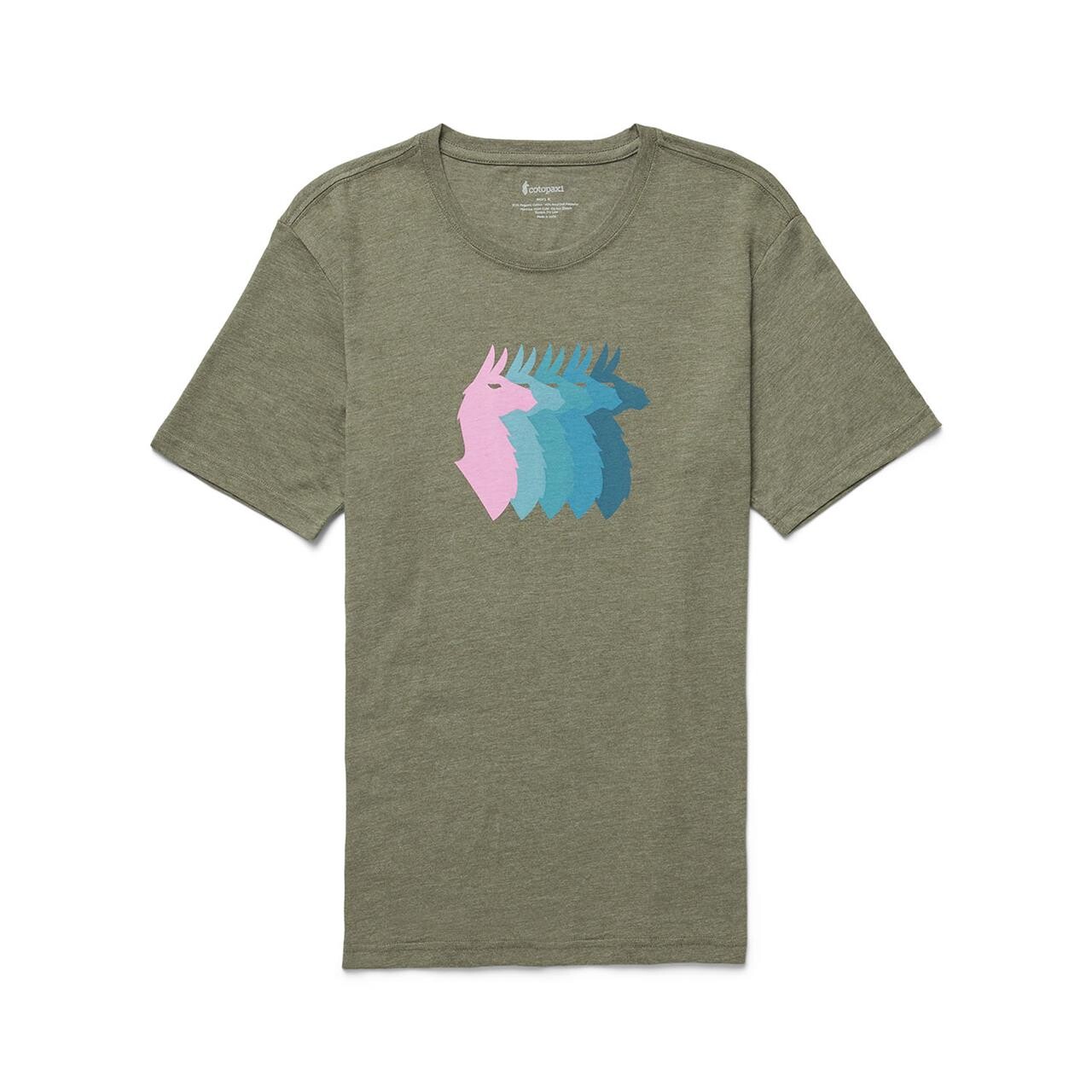Billede af Cotopaxi Mens Llama Sequence Organic T-shirt (Grå (FATIGUE) Small)