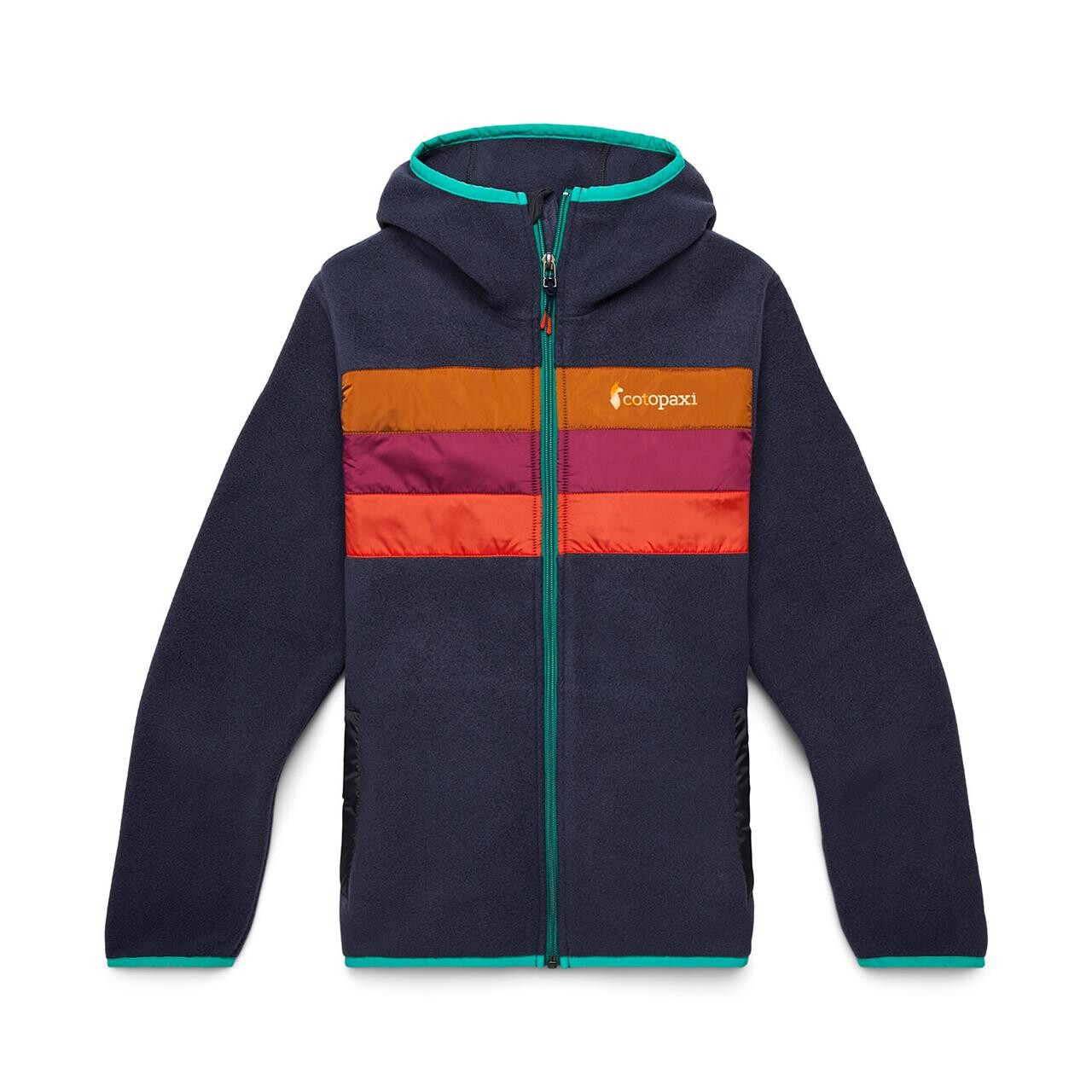 Se Cotopaxi Womens Teca Fleece Hooded Full-Zip Jacket (Blå (SATURN) Large) hos Friluftsland.dk