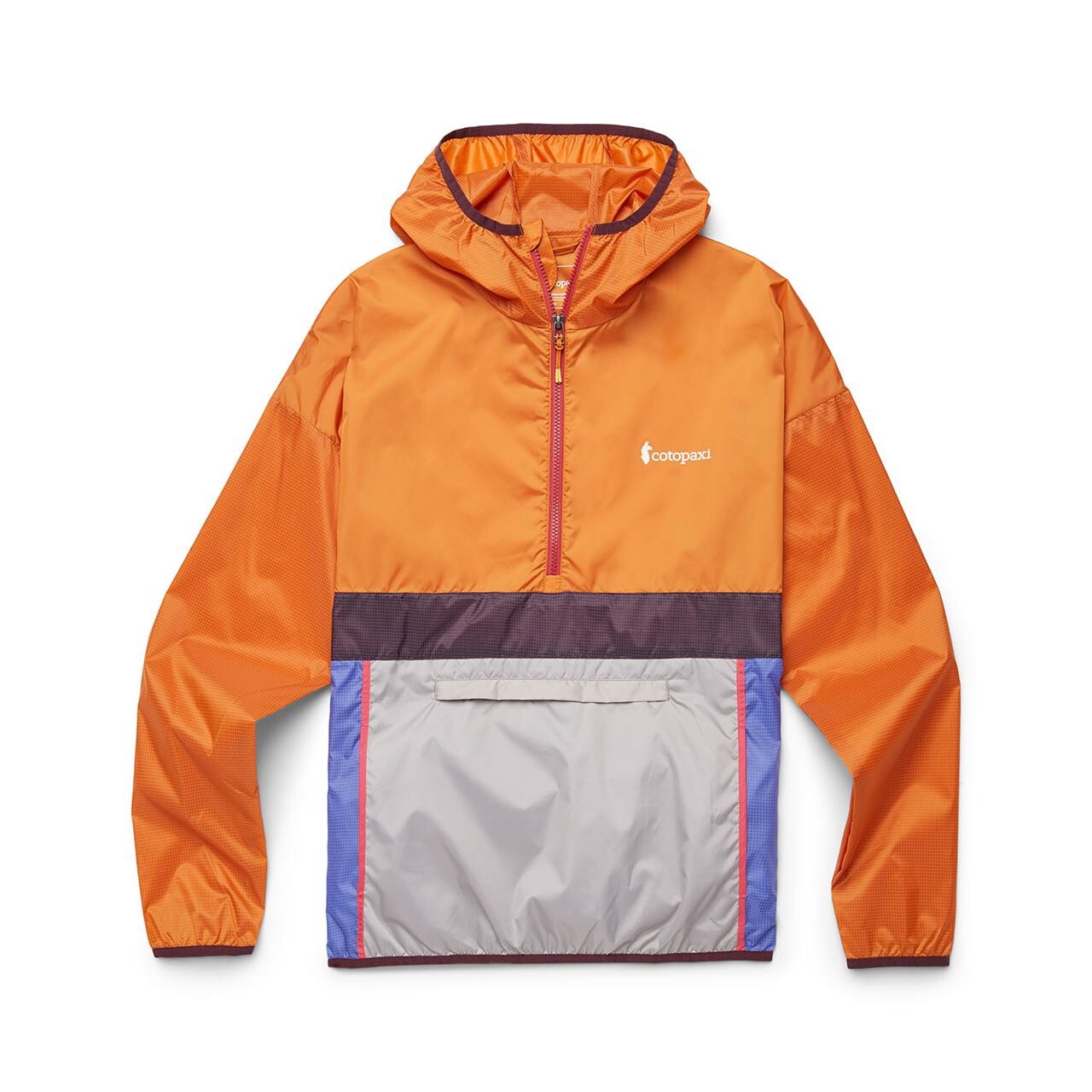 Se Cotopaxi Mens Teca Half-zip Windbreaker (Orange (SUNRISE) Small) hos Friluftsland.dk