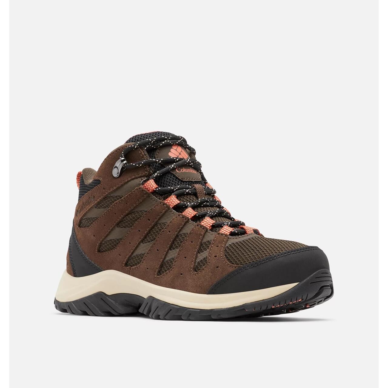 Se Columbia Womens Redmond III Mid Waterproof (Brun (CORDOVAN/DARK CORAL) 40) hos Friluftsland.dk