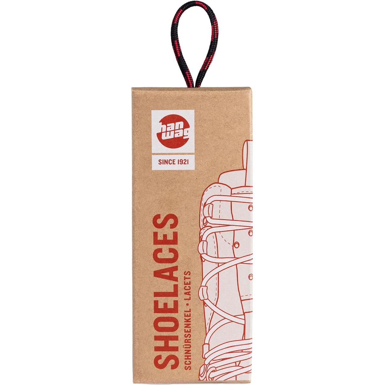 Hanwag Shoe Laces RP (Brun (MOCCA/ASPHALT) 180 cm)
