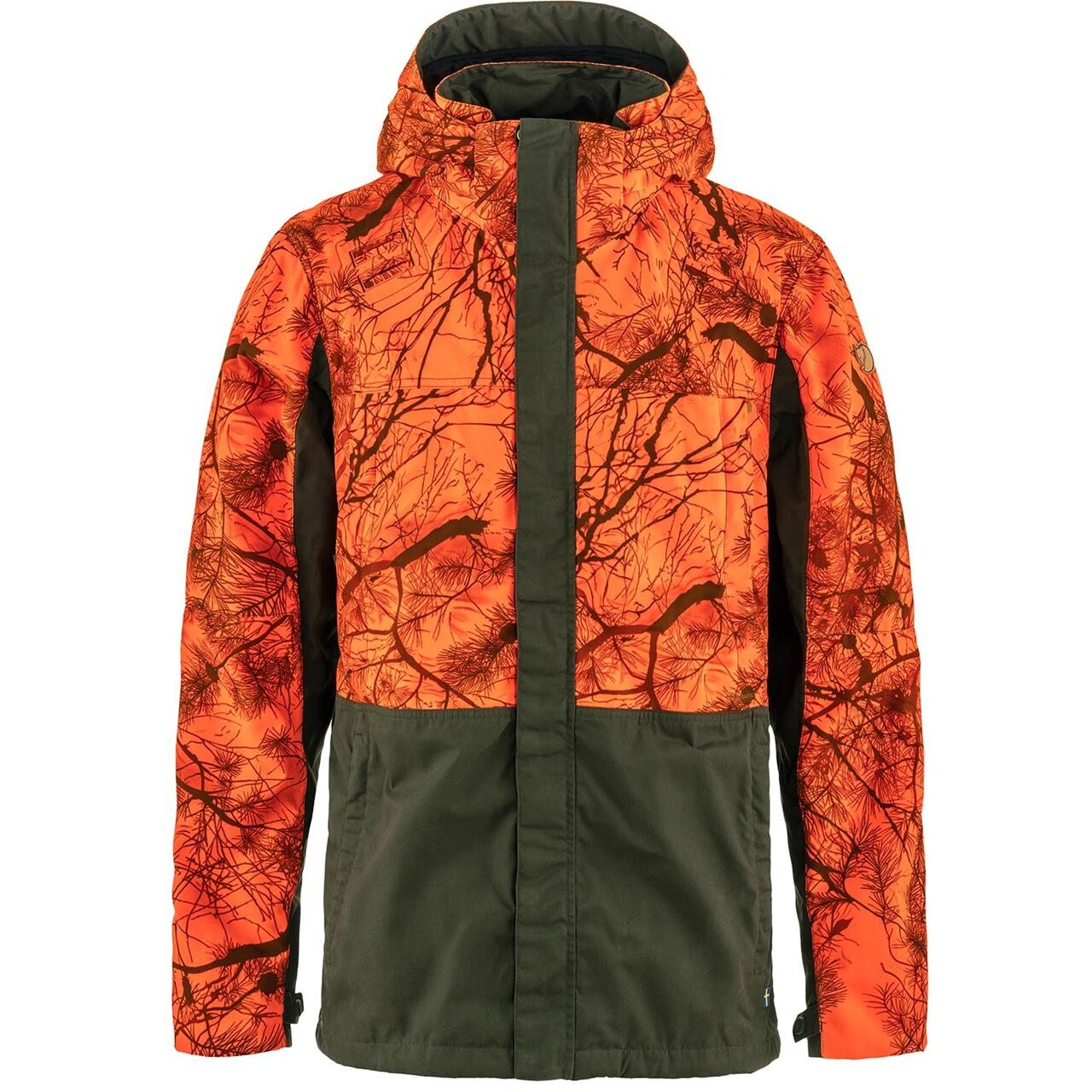 Fjallraven Mens Drev Hybrid Jacket Grøn Deep Forest Ornge Camo 662 261 Large