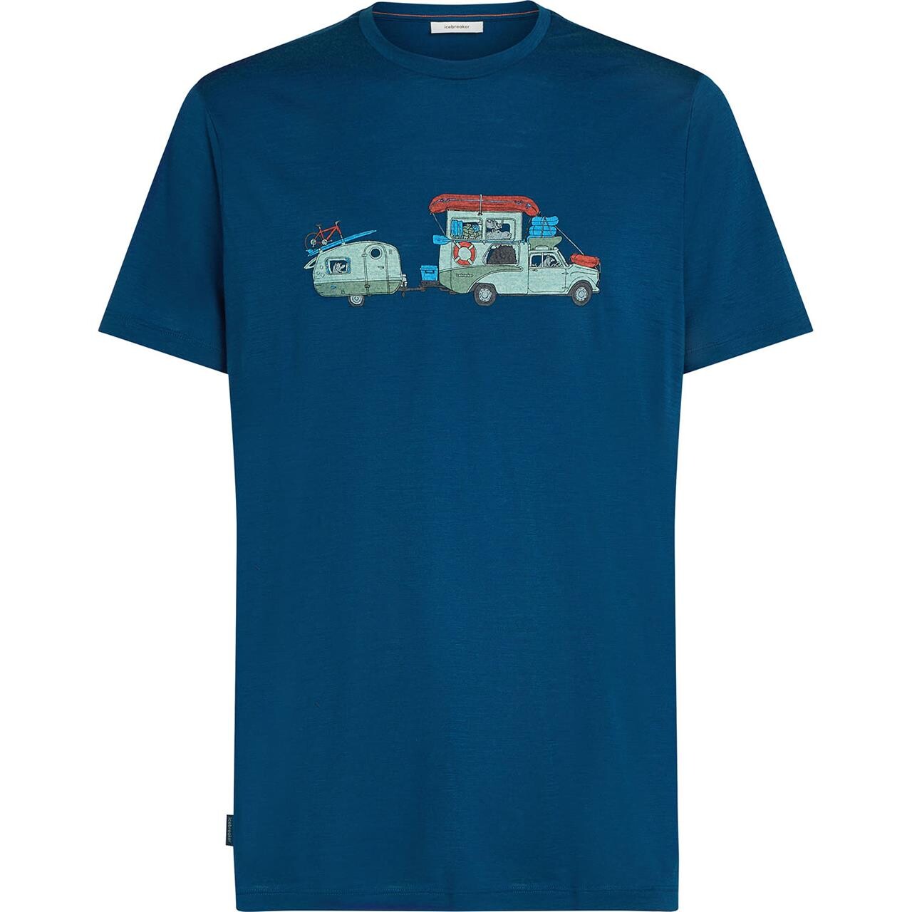 Icebreaker Mens Merino 150 Tech Lite S/S T (Blå (TRANSPORTAGE/ATLANTIS) Small)