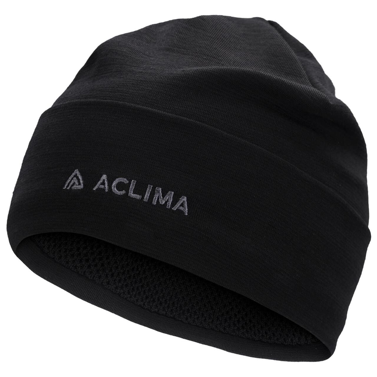 Aclima Woolnet Original Beanie Sort Jet Black One Size