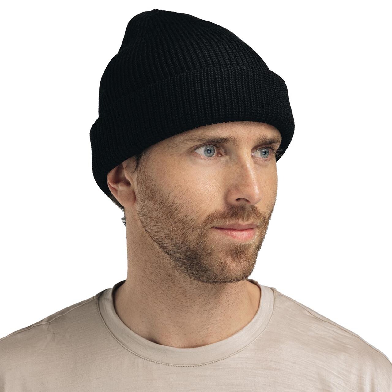 Flat Knit Balaclava Hat Sort Jet Black One Size Fra Aclima