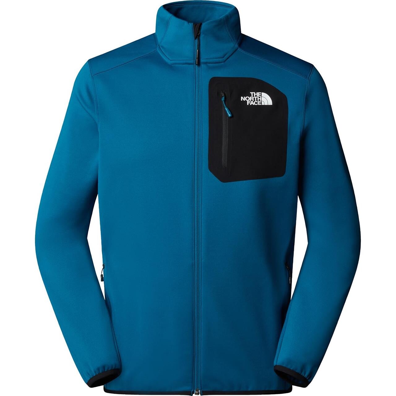 The North Face Mens Crest Full Zip (Blå (MINERAL INK/TNF BLACK) X-large)