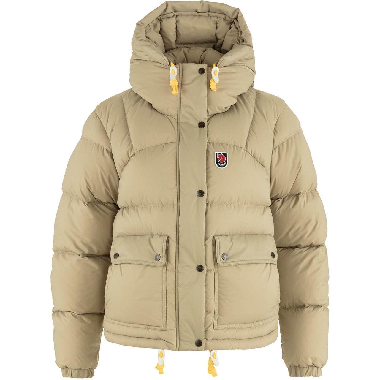 Fjallraven Womens Expedition Down Cropped Jacket Hvid Fossil 118
