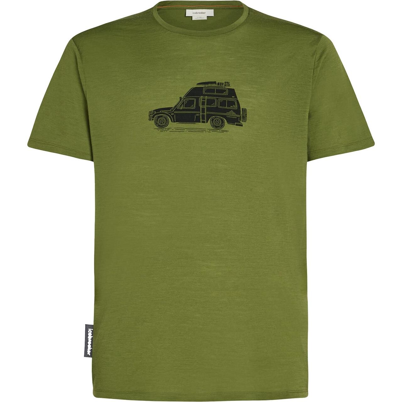 Icebreaker Mens 150 Tech Lite S/S Tee Cosy Camper (Grøn (SPHAGNUM) Small)