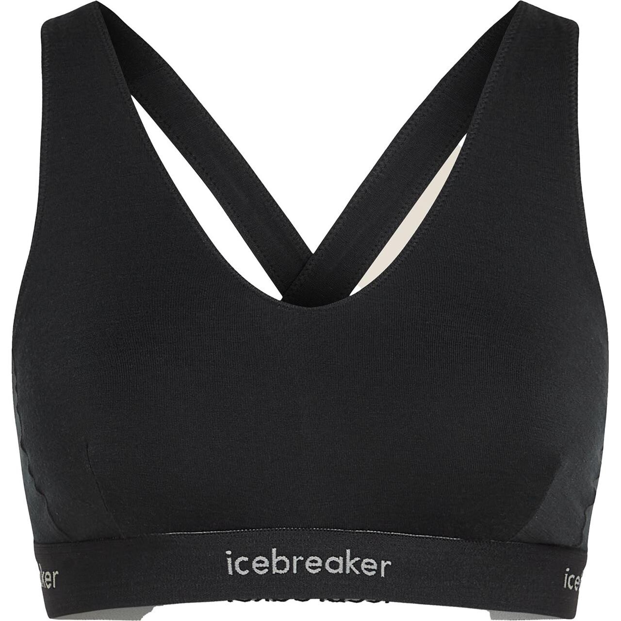 Icebreaker Womens 125 Cool-lite Sprite Racerback Bra (Sort (BLACK) Small)