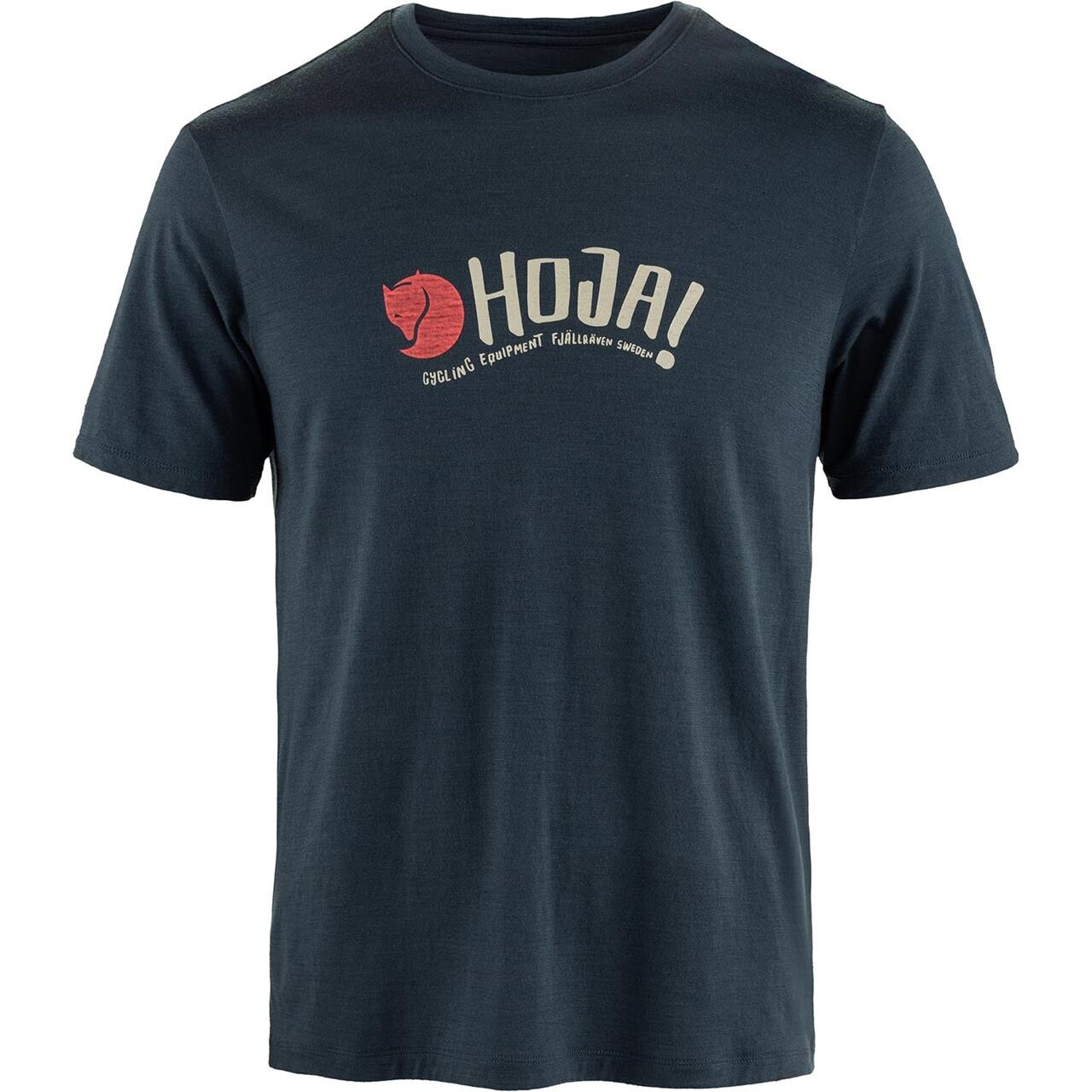 Fjällräven Mens Hoja Wool T-shirt (Blå (DARK NAVY/555) Large)