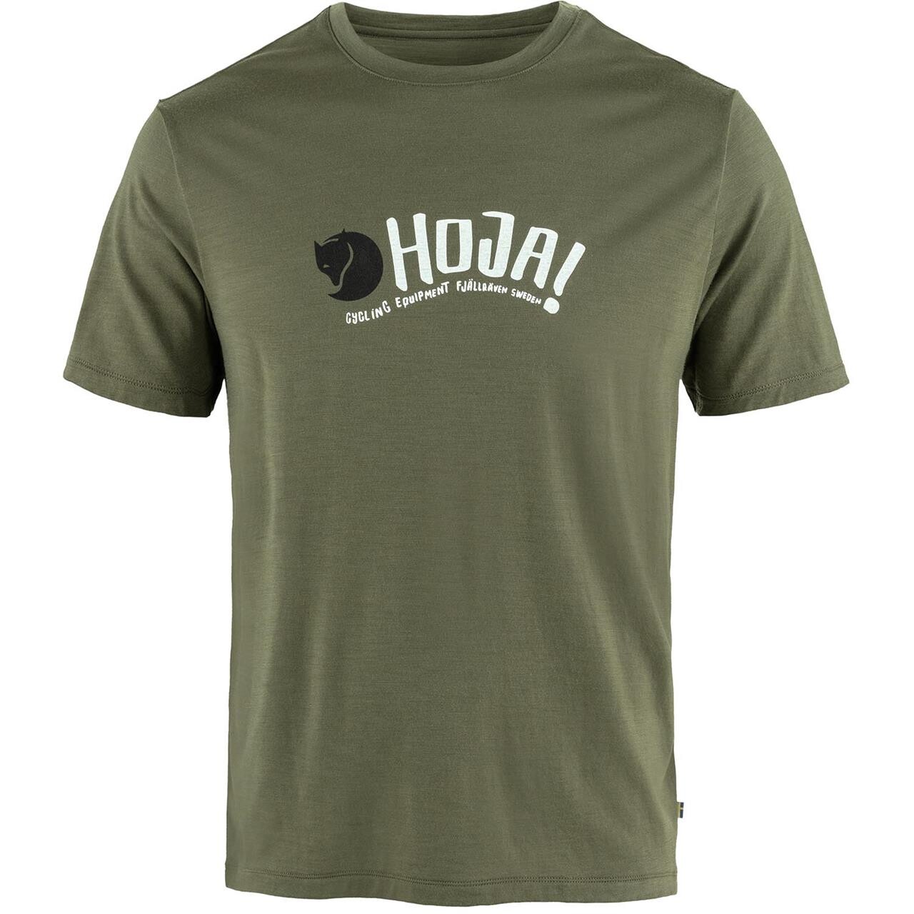 Fjällräven Mens Hoja Wool T-shirt (Grøn (LAUREL GREEN/625) Small)