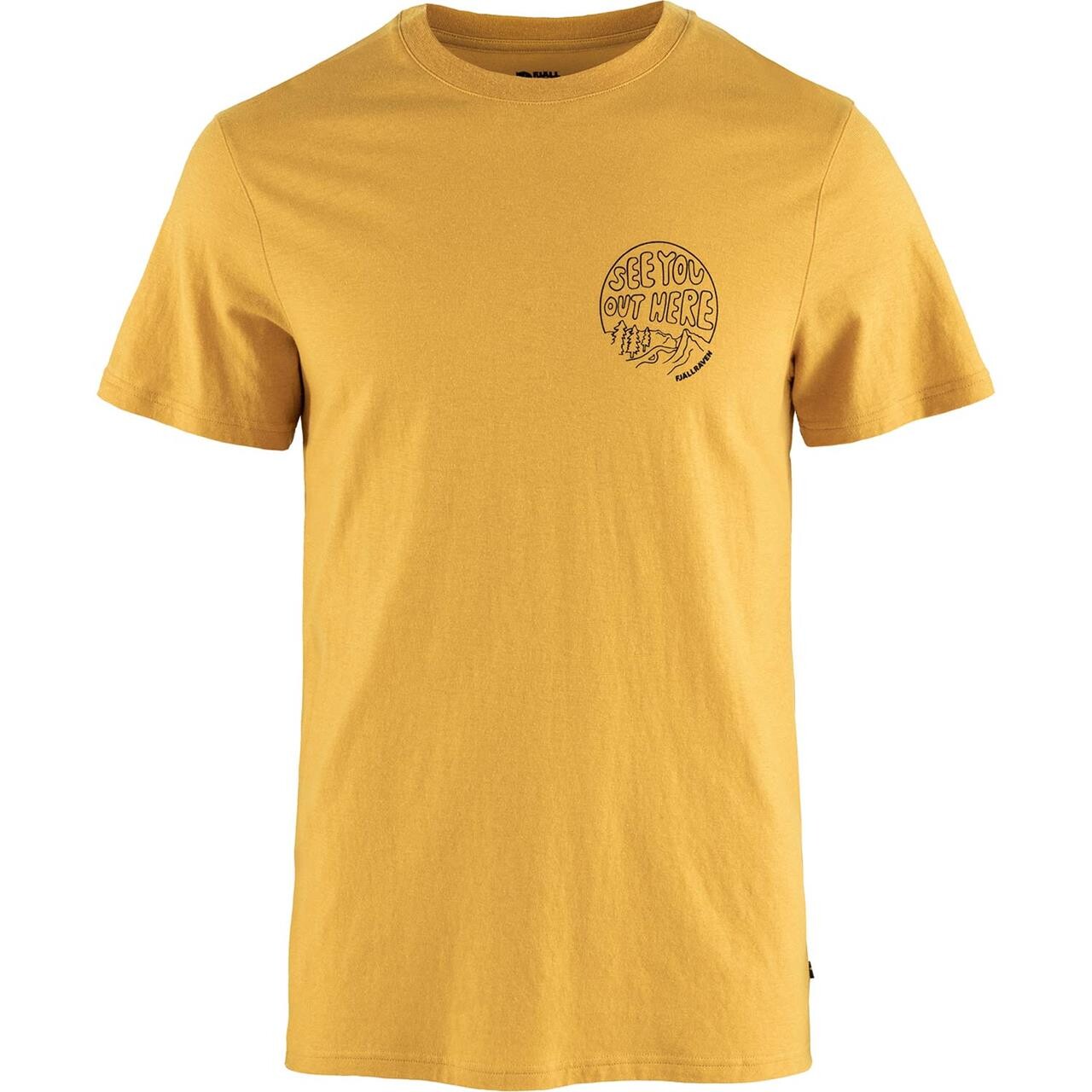 Fjällräven Mens Hemp Blend Out Here T-shirt (Gul (OCHRE/160) Medium)