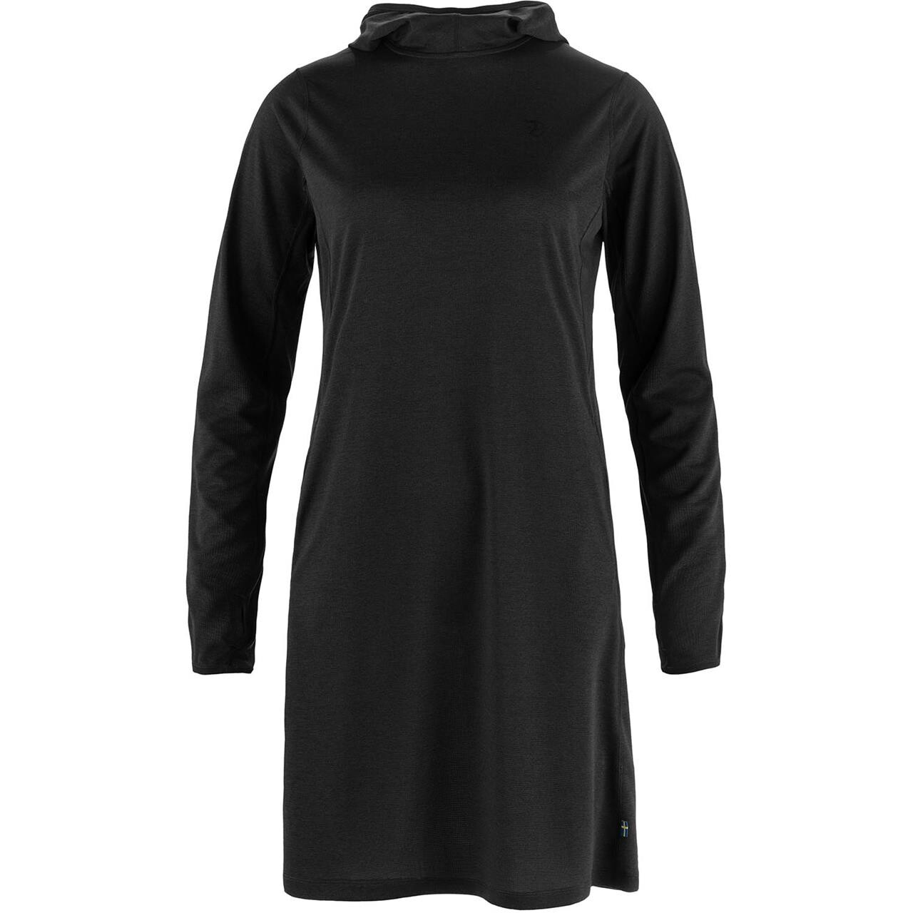 Fjällräven Womens Abisko Sun-hoodie Dress (Sort (BLACK/550) X-small)