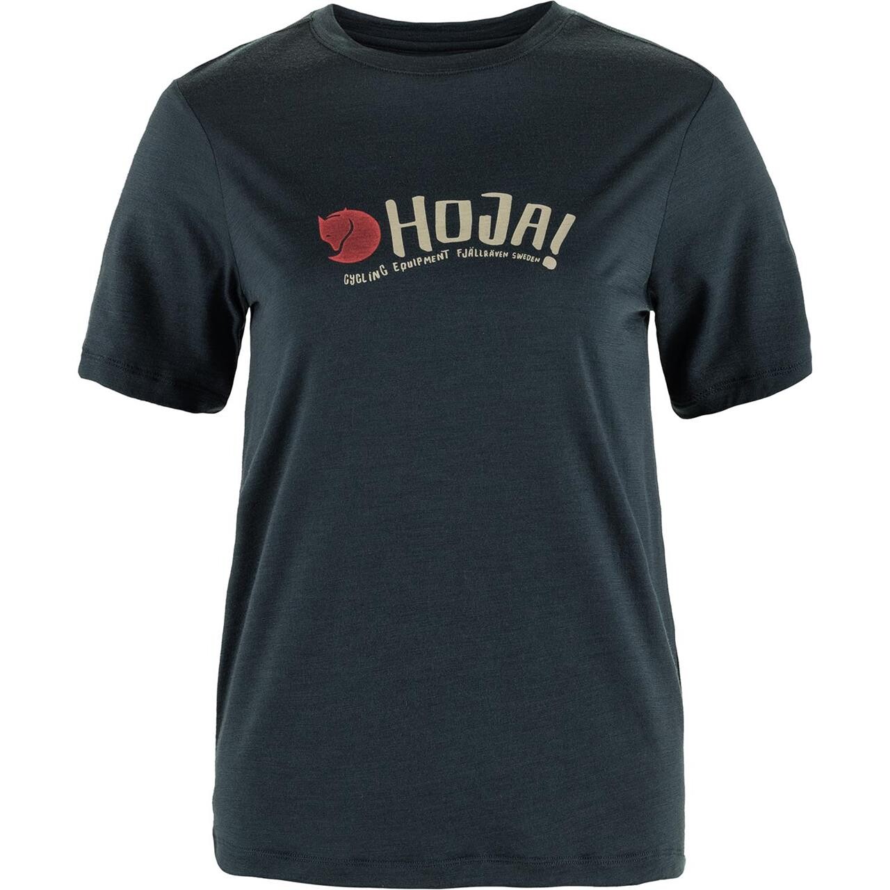Fjällräven Womens Hoja Wool T-shirt (Blå (DARK NAVY/555) Medium)
