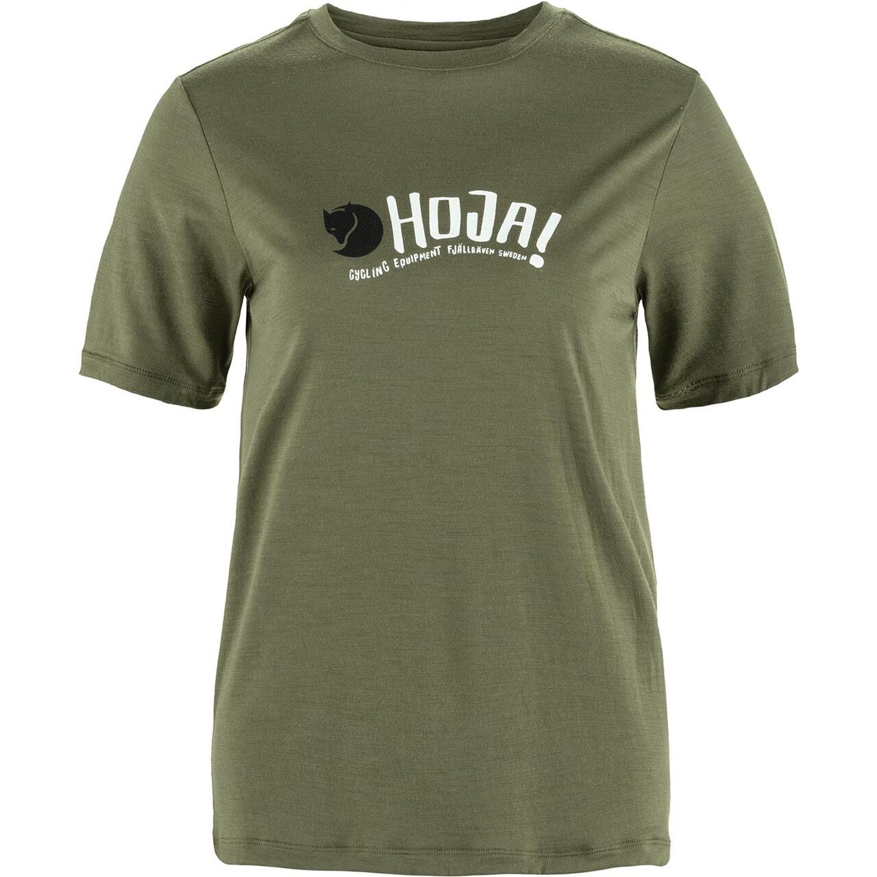 Fjällräven Womens Hoja Wool T-shirt (Grøn (LAUREL GREEN/625) X-large)