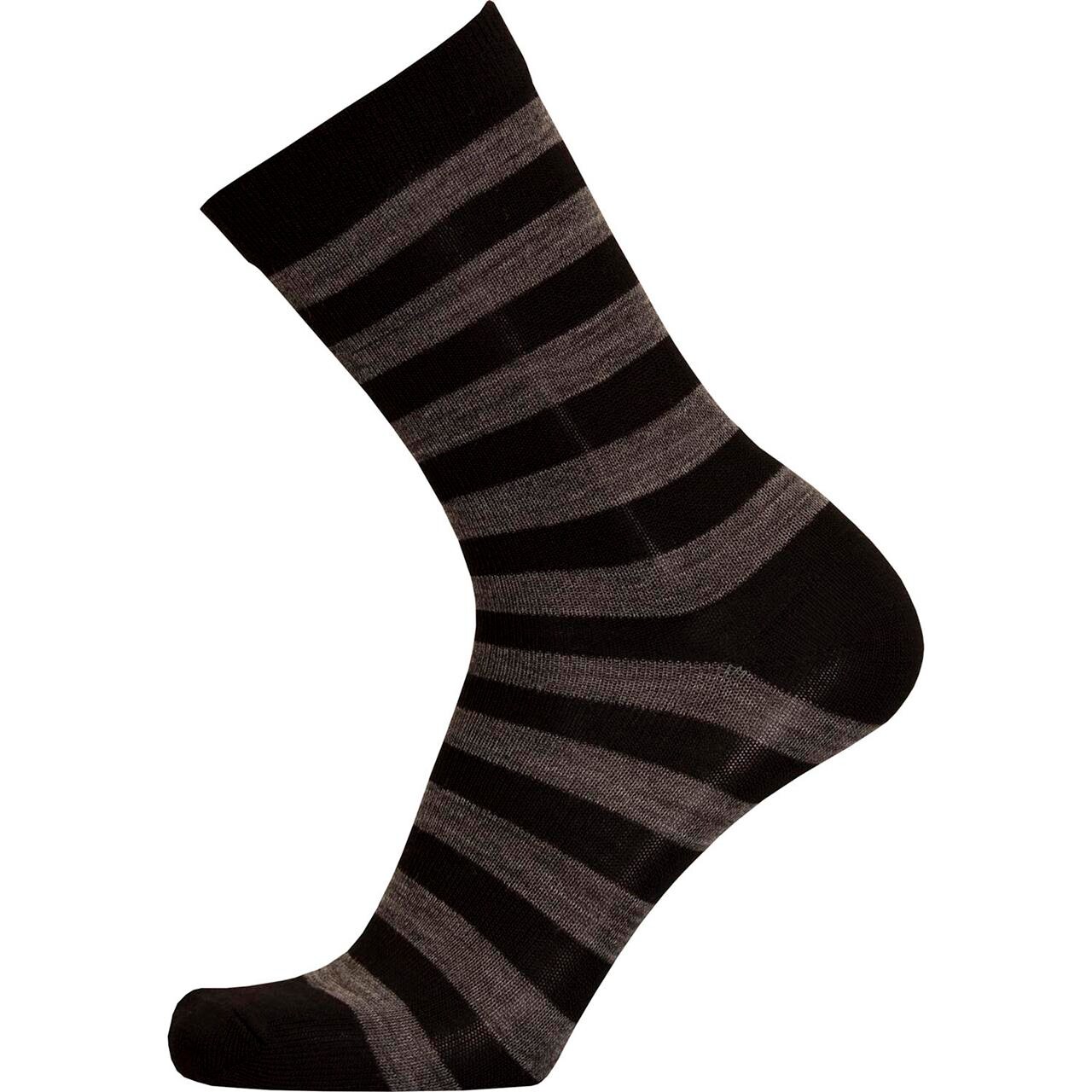 Friluftsland Merino Lifestyle Striped (Sort (BLACK/GREY) 35-38)