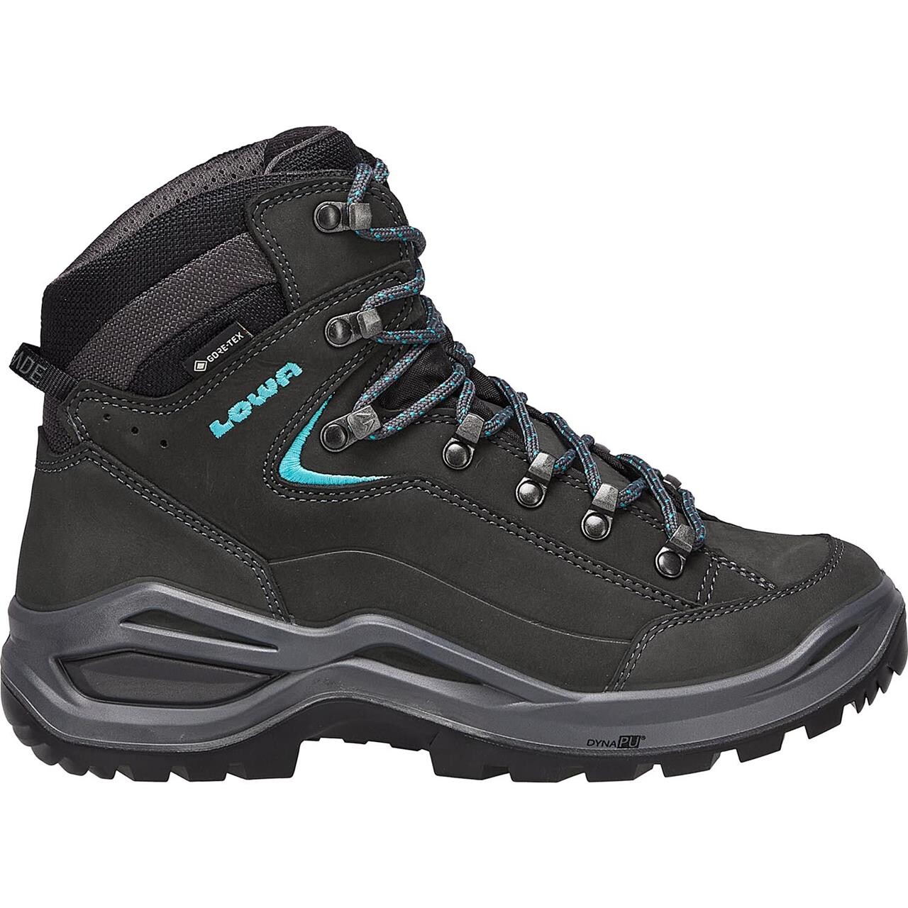 Lowa Womens Renegade EVO GTX Mid Wide (Grå (ASPHALT/TURQUOISE) 42)