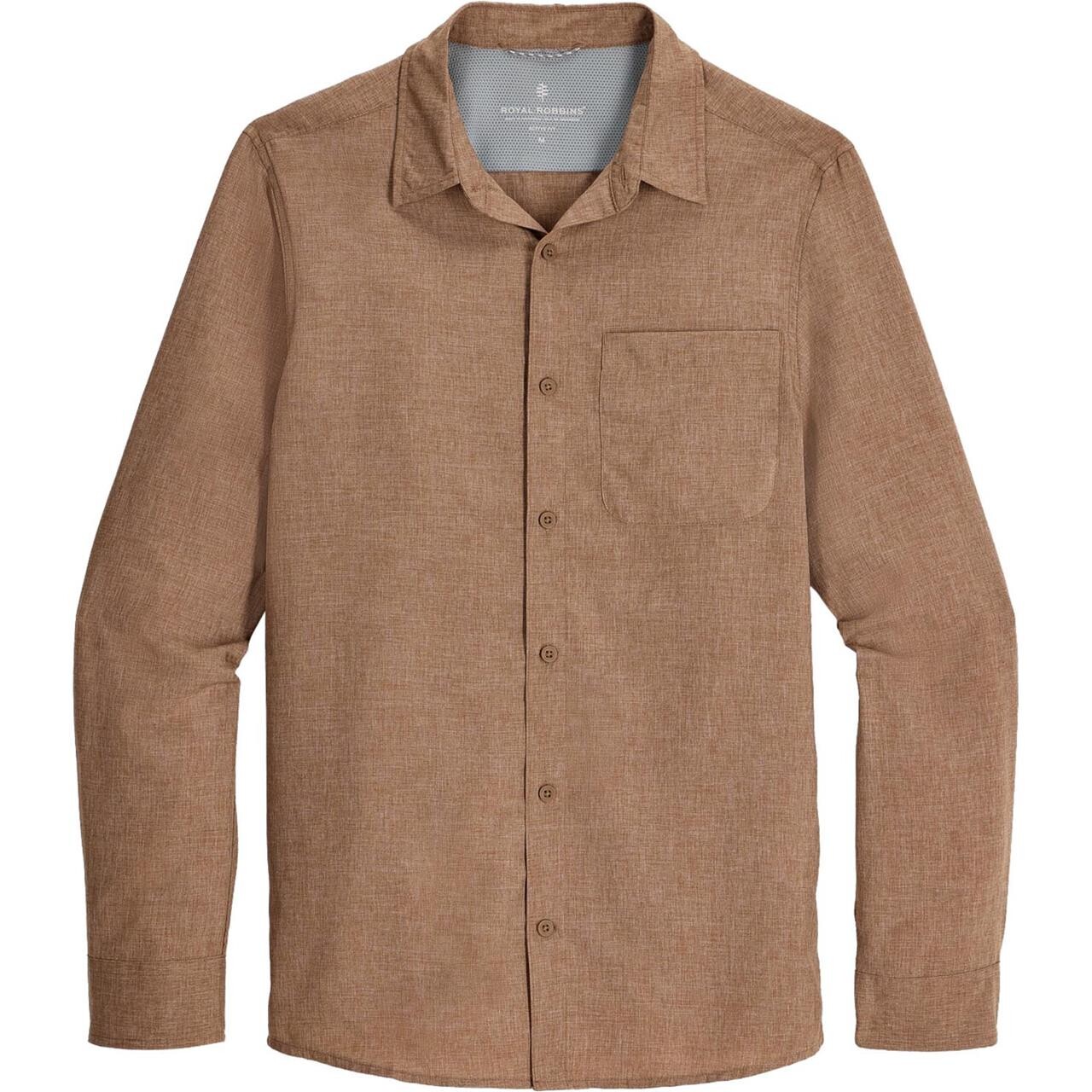 Royal Robbins Mens Amp Lite II L/S - Brun - XL