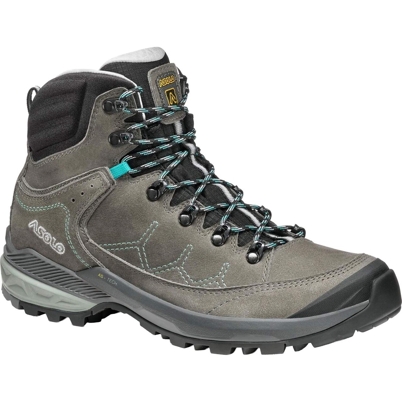 Asolo Womens Falcon EVO NBK Bunion (Grøn (GRAPHITE/AQUA GREEN) 37,5)