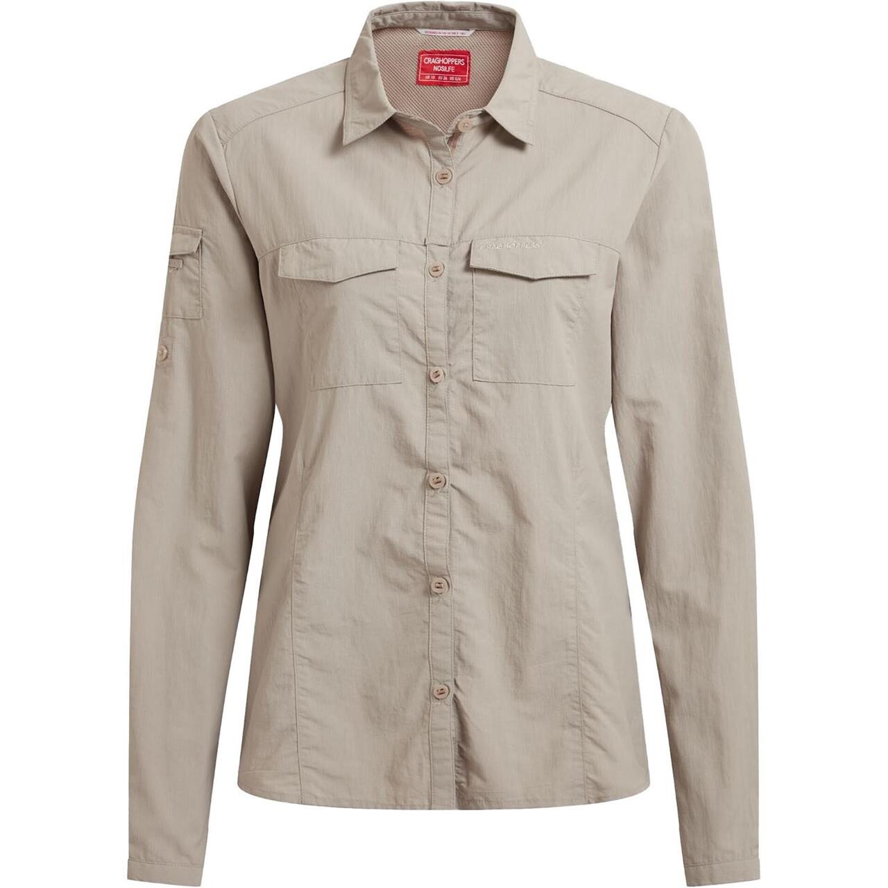 Craghoppers Womens Nosilife Adventure L/S Shirt III (Beige (SOFT MUSHROOM) 42)