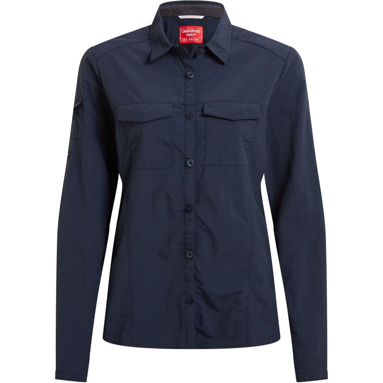 Craghoppers Womens Nosilife Adventure L/S Shirt III (Blå (BLUE NAVY) 44)