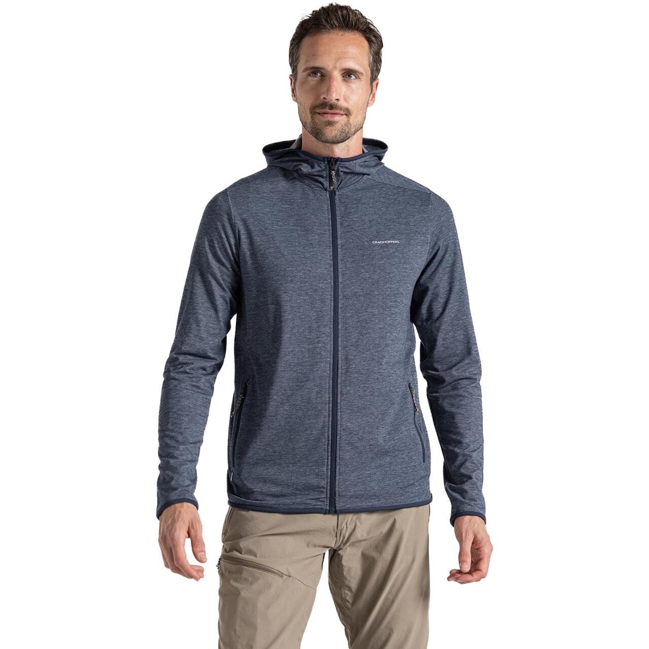 Craghoppers Mens Nosilife Deft Hooded Jacket (Blå (BLUE NAVY MARL) Medium)