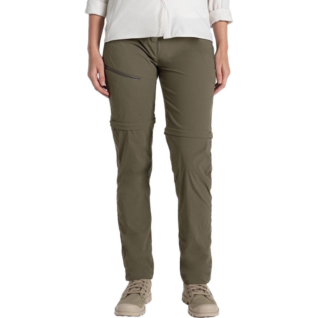 Craghoppers Womens Nosilife Pro Convertible Trouser III (Grøn (WILD OLIVE) W40-L32)