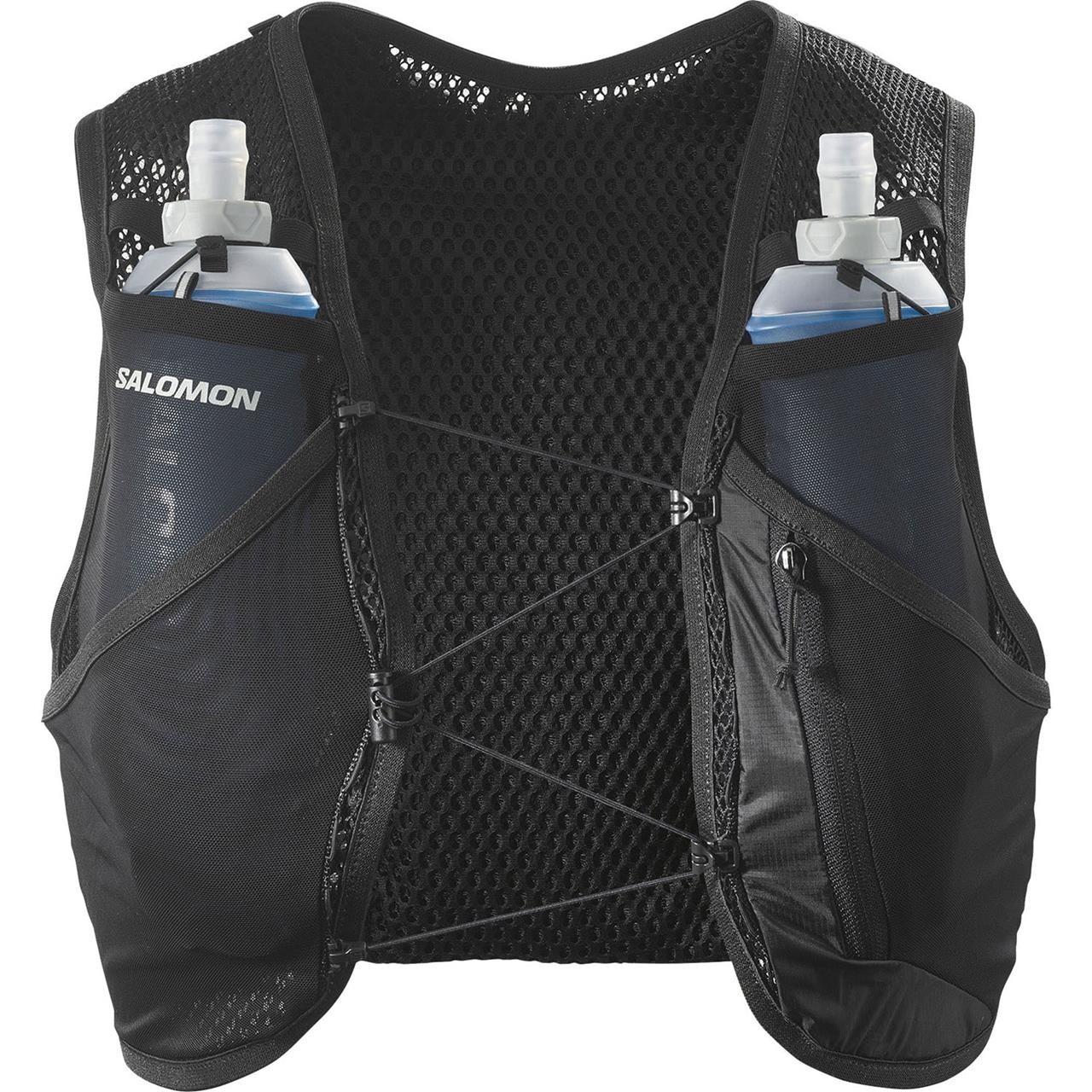 Salomon Active Skin 4 set, black/metal-S - Vandrerygsække