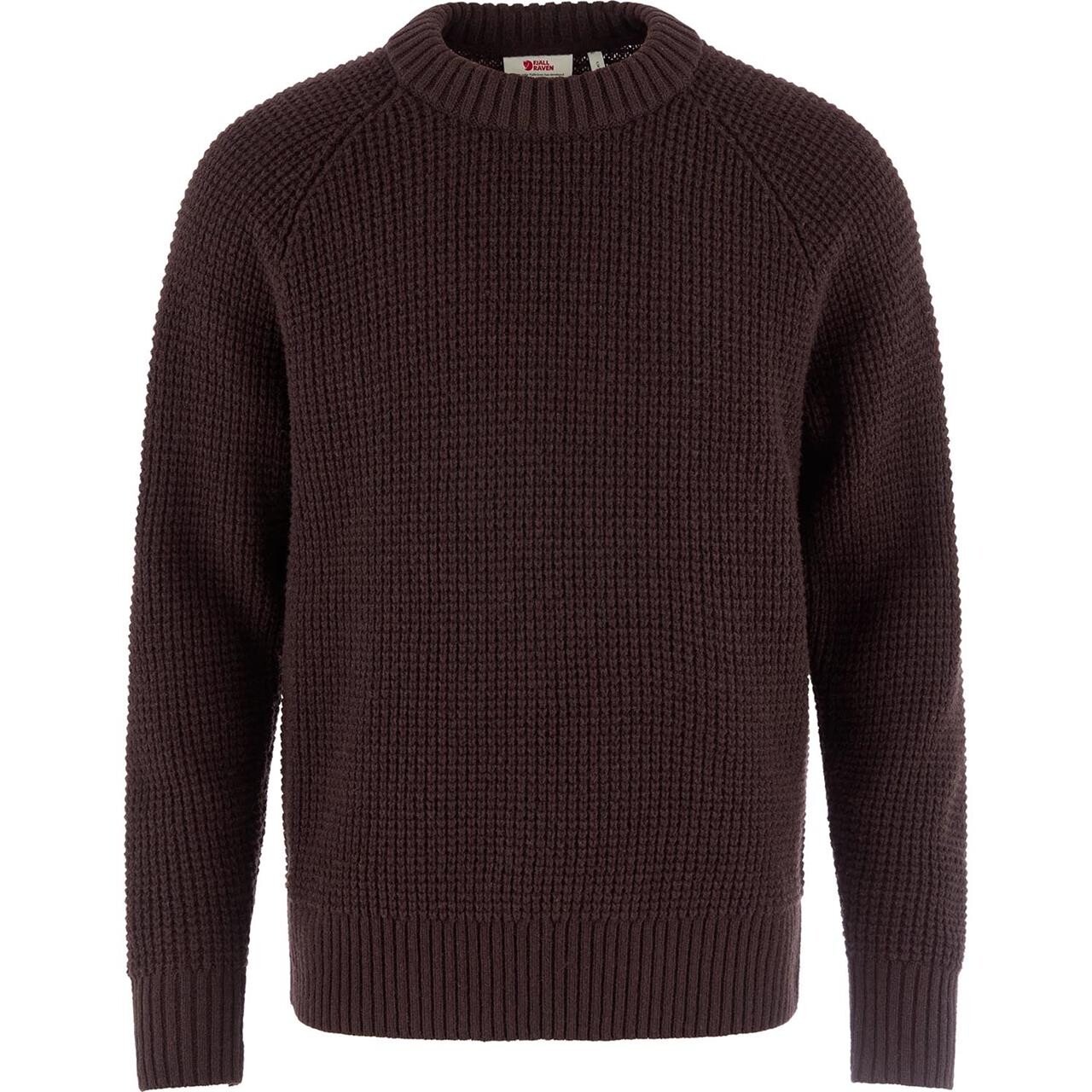 Fjällräven Mens Övik Waffle Knit (Brun (BLACK OAK/294) X-large)